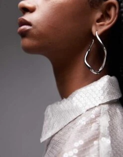 Mango Sequin Shirt In Silver For Women -Mango Sales 207628053 3