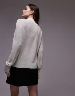 Mango Cardigan In Silver For Women Gold -Mango Sales 207629757 4