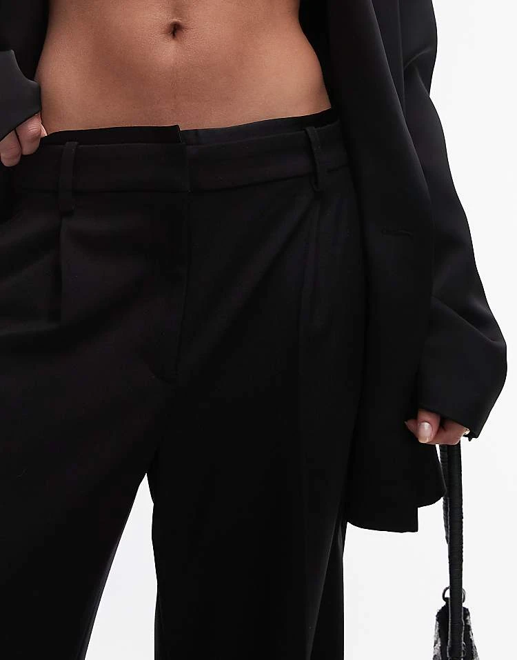 Mango Silk Waistband Longline Trouser In Black For Women 5 Mango Silk Waistband Longline Trouser In Black For Women - Image 5