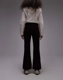 Mango Cord Cropped Jeans In Burgundy For Women -Mango Sales 207682760 2