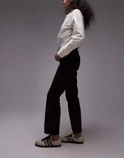 Mango Cord Cropped Jeans In Burgundy For Women -Mango Sales 207682760 3