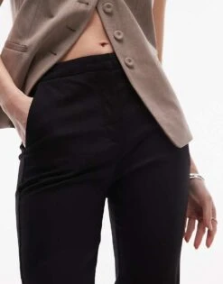 Mango Slim Tailored Trouser In Black For Women -Mango Sales 207801574 5