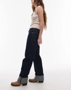 Mango Turn Up Jean In Indigo For Women Indigo Blue -Mango Sales 207833741 3