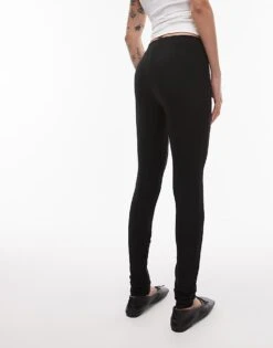 Mango Zip Detail Leggings In Black For Women -Mango Sales 207833742 3