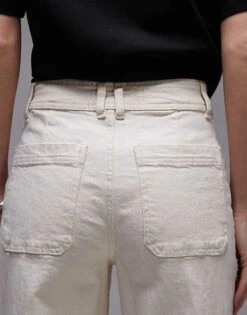 Mango Wide Leg Jeans In White For Women -Mango Sales 207834009 4