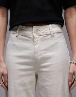 Mango Wide Leg Jeans In White For Women -Mango Sales 207834009 5