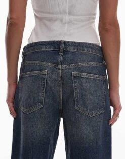 Mango Straight Leg Jean In Vintage Blue For Women -Mango Sales 207880730 4