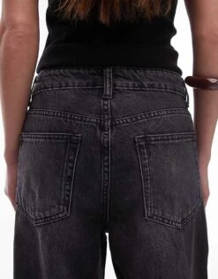 Mango Raw Hem Straight Leg Jean In Black For Women -Mango Sales 207881014 4