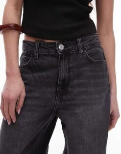 Mango Raw Hem Straight Leg Jean In Black For Women -Mango Sales 207881014 5