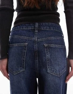 Mango Raw Hem Straight Leg Jean In Dark Blue For Women -Mango Sales 207881031 4