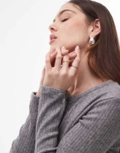 Mango Crew Neck Cardigan In Grey For Women -Mango Sales 207881041 3