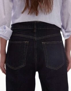 Mango Flared Longline Jean In Indigo Blue For Women -Mango Sales 207881110 4