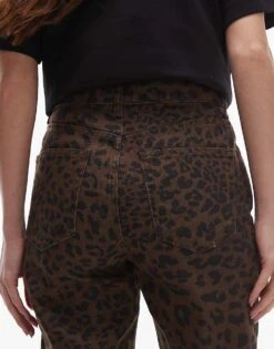 Mango Straight Leg Jean In Leopard Print For Women -Mango Sales 207881294 5