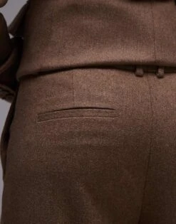 Mango Tailored Wool Touch Trouser Co-ord In Camel For Women -Mango Sales 207881596 4