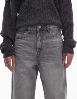 Mango Straight Leg Jean In Light Grey For Women -Mango Sales 207881645 5