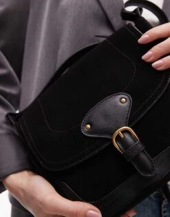 Mango Leather Western Crossbody In Black For Women -Mango Sales 207933053 4