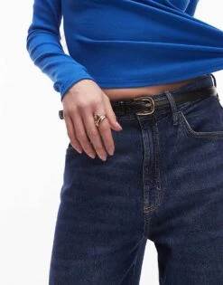 Mango Slim Belt In Black For Women -Mango Sales 207933736 1 black 1