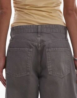 Mango Zip Front Baggy Jean In Grey For Women -Mango Sales 207957541 4