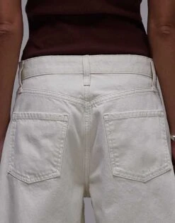 Mango Zip Front Baggy Jean In White For Women -Mango Sales 207957542 4