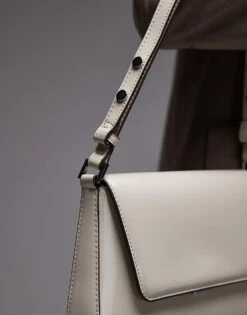Mango Patent Shoulder Bag In White For Women -Mango Sales 207970939 3
