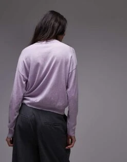 Mango Oversized Cardigan In Lilac For Women -Mango Sales 207973801 4