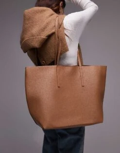 Mango Large Tote Bag In Tan For Women -Mango Sales 207988460 3