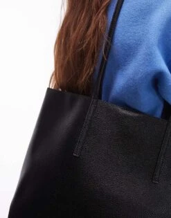 Mango Large Tote Bag In Black For Women -Mango Sales 207988465 4