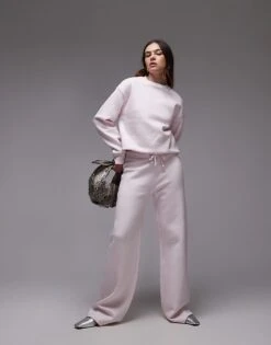 Mango Super Soft Slouchy Jogger Co Ord In Pale Pink For Women -Mango Sales 207988797 1 pink 1