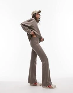 Mango Soft Touch Sweat Set Co-ord In Light Brown -Mango Sales 207988888 1 brown