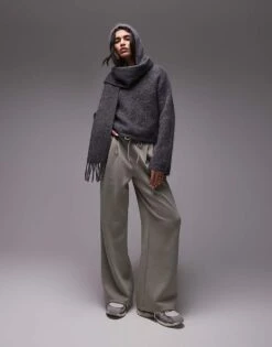 Mango Flared Jogger In Pale Green For Women -Mango Sales 207988889 1 green 1