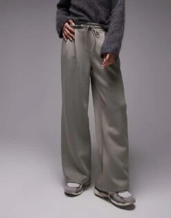 Mango Flared Jogger In Pale Green For Women -Mango Sales 207988889 5