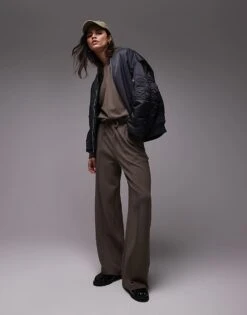 Mango Seam Front Sweatshirt Co-ord In Light Brown For Women -Mango Sales 207988946 4