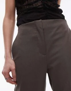 Mango Pleat Front Tailored Trouser In Brown For Women -Mango Sales 207989022 5