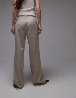 Mango Pleat Front Tailored Trouser In Light Beige For Women -Mango Sales 207989023 4