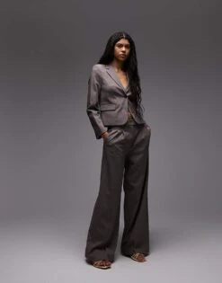 Mango Cropped Co-ord In Brown -Mango Sales 207989042 1 brown 1