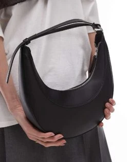 Mango Rounded Shoulder Bag In Black For Women -Mango Sales 208010725 4