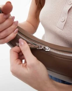 Mango Rounded Shoulder Bag In Brown For Women -Mango Sales 208010728 3