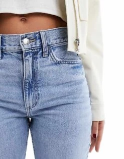 Mango Straight Leg Jeans In Light Blue For Women -Mango Sales 208072767 4