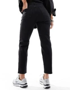 Mango Relaxed Mom Jeans In Black For Women -Mango Sales 208072777 5