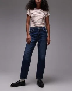 Mango Relaxed Mom Jeans In Washed Blue For Women -Mango Sales 208072803 1 blue 1