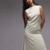 Mango Capsule Sleevless Dropped Waist Maxi Dress In Pale Green For Women
