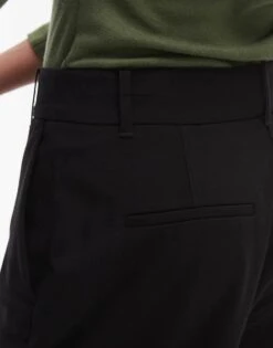 Mango Straight Leg Woven Trouser In Black For Women -Mango Sales 208126817 4