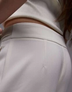 Mango Buckle Waistband Straight Leg Trousers In White For Women -Mango Sales 208126818 5