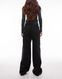 Mango Rigid Straight Leg Jeans In Black For Women -Mango Sales 208126832 2