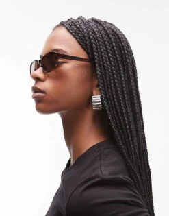 Mango Square Tortoise Shell Sunglasses In Brown For Women -Mango Sales 208126896 3