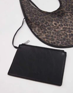 Mango Mesh Leopard Print Hand Bag In Black For Women -Mango Sales 208126912 3