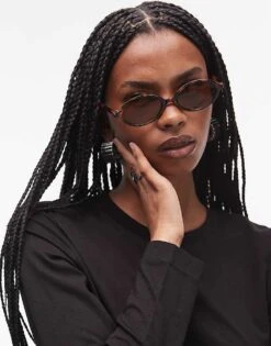 Mango Micro Tortoise Shell Sunglasses In Brown For Women -Mango Sales 208126914 1 brown 1