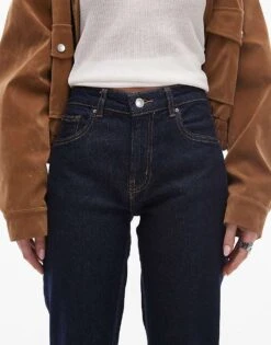 Mango Split Hem Flare Jean In Dark Blue For Women -Mango Sales 208126965 5