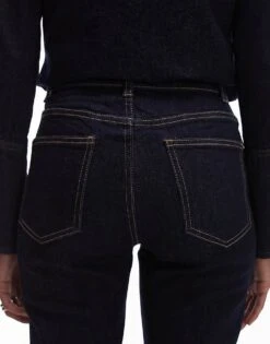 Mango Flare Jeans In Dark Blue For Women Mid Blue -Mango Sales 208127124 4