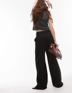 Mango Pleat Front Tie Waist Tailored Trouser In Black For Women -Mango Sales 208127133 2